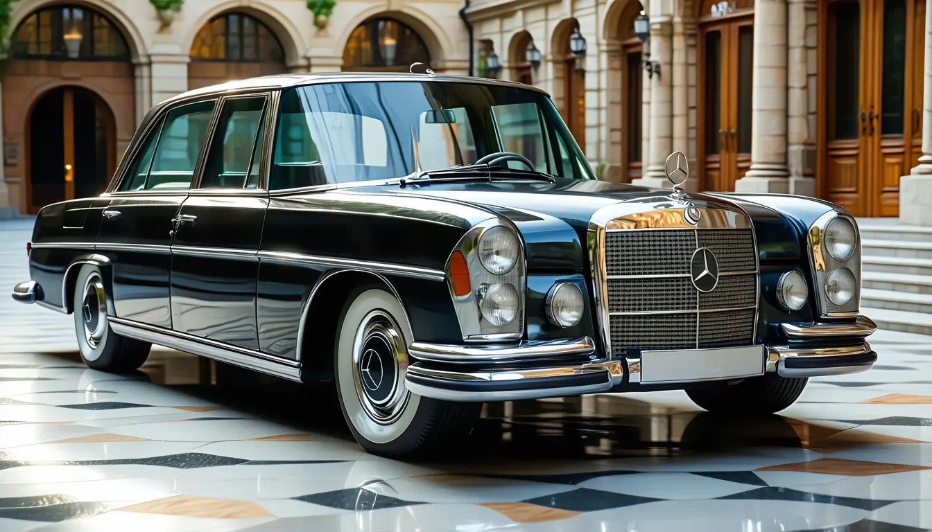 découvrez l’histoire, les caractéristiques et les secrets de la légendaire mercedes-benz 600 (w100) de 1963, symbole de luxe et de puissance, adulée par les célébrités et hommes d’état du monde entier.
